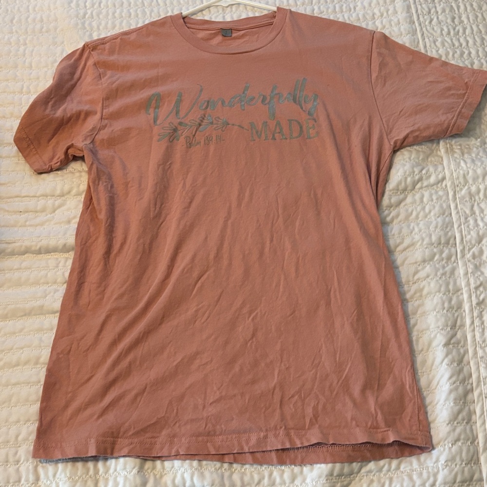 Wonderfully Made Men's Brown T-Shirt